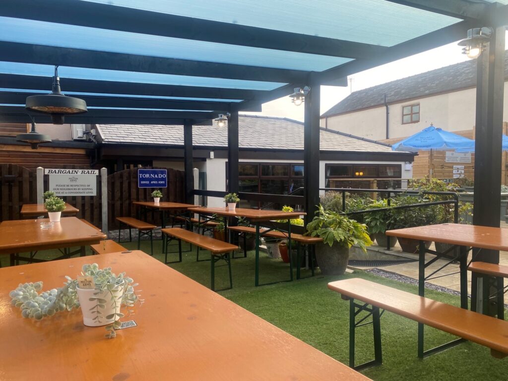 new pub garden space from SL2
