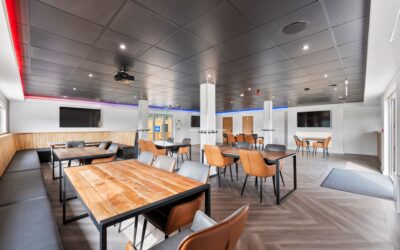 New club hospitality suite at SL2 Rail Stadium, Retford FC